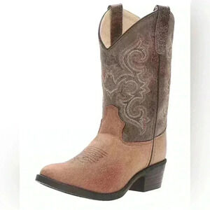 Old West Kids Boots Unisex-Child J Toe Vintage Little Kid Boots size 1.0 D